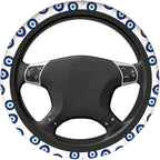 Blue Evil Eyes Magic Moon Steering Wheel Cover Car Accessories Cute for Women Girls Girly Universal 15 Inch Neoprene Auto Interior Decor Anti Slip Car Truck Protector