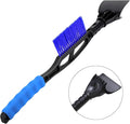 Snow Brush & Ice Scraper, 2 in 1 Detachable Ice Scrapers for Car Windshield Window, Heavy Duty Vehicle Snow Removal Tool with Grip Handle for Cars Trucks SUVs, Winter Car Accessories (Blue)