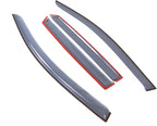 Car Window Rain Guard | Outside Mount Visors Auto Side Window Deflectors | Windows Visor Rain Shields Compatible with 2007-2012 Dodge Caliber Sedan | 4 Pcs Set, LGWV2-103, Light Tinted