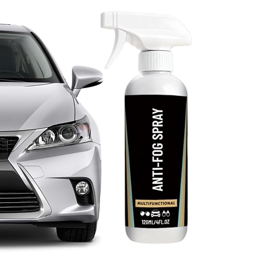 Car Fog Shield, Glass Clear Spray, Windshield Defogger with Fast Mist Removal, Auto Glass Care with Hydrophobic Coating, Car Care Solution, Spray for Driving Visibility Safety Protection Use