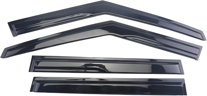 Black Outside Mount Window Rain Guards Compatible with 2022-2023 M-itsubishi Outlander,Durable Window Visor Deflectors
