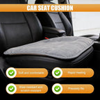 Car Seat Cushion, Breathable Soft Auto Front Seats Protector Pad for Comfortable Driving, Warm Vehicle Interior Driver Seat Non-Slip Decorative Accessory for Most Cars(Gray)
