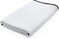 Dry Me A River, Professional Korean 70/30 Blend Microfiber Waffle-Weave Drying & Detailing Towels, Soft Suede Edges, 390 GSM, 26x59 Inches, White, 1-Pack