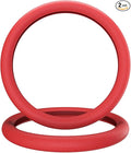 Car Steering Wheel Cover, Non-Slip Silicone Material, Multiple Color Choices, Universal Auto Parts Steering Wheel Cover, Suitable for Most Cars (Red2PCS)