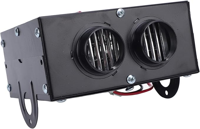 2 Hole Car Heater, 12V 600W Fast Heating, Portable Windshield Defroster with 2 Port Design, Low Noise, for Truck Vehicle Winter