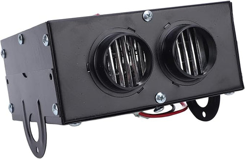 2 Hole Car Heater, 12V 600W Fast Heating, Portable Windshield Defroster with 2 Port Design, Low Noise, for Truck Vehicle Winter