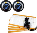 8 Pcs/set, 12V Carbon Fiber Car Seat Heater Kits With 6 Levels Double Round Rotary Switches.4pcs/set(Carbon fiber-normal)
