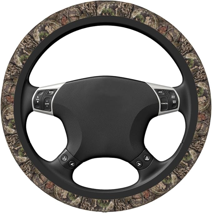 Camo Camouflage Forest Steering Wheel Cover For Women Men Girls Car Accessories Decor Anti-Slip Neoprene Auto Steering Wheel Covers Protector Universal 15 Inch