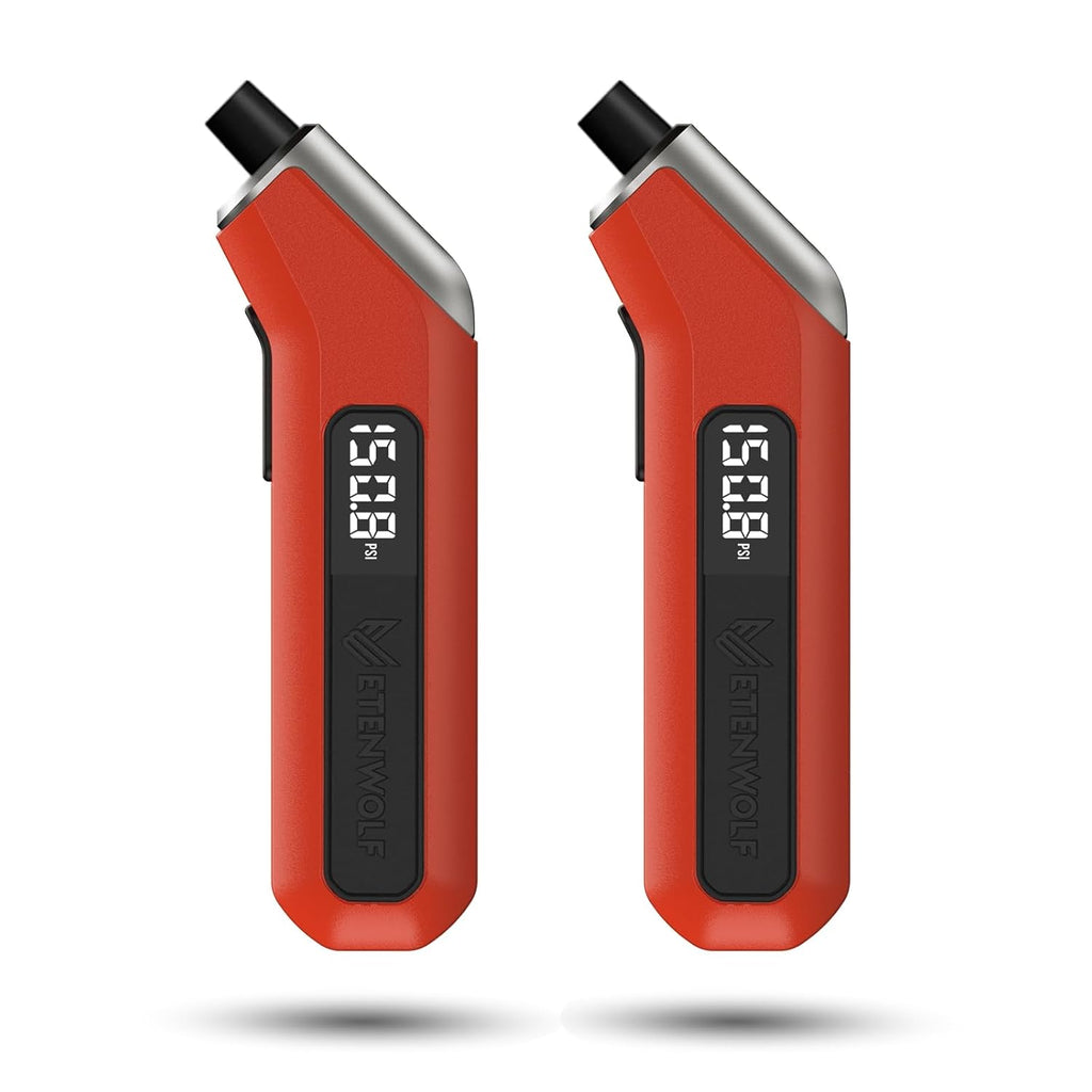 Digital Tire Pressure Gauge (2-Pack) — Heavy-Duty 200 PSI Reader