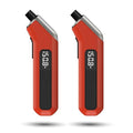 Digital Tire Pressure Gauge 2 Pack, Industrial Tire Gauge 3-200 PSI, Calibrated to ANSI B40.7 Grade 2A(Plus-Minus 0.5%), Air Pressure Gauge with Replaceable AAA Batteries (Vivid Orange)