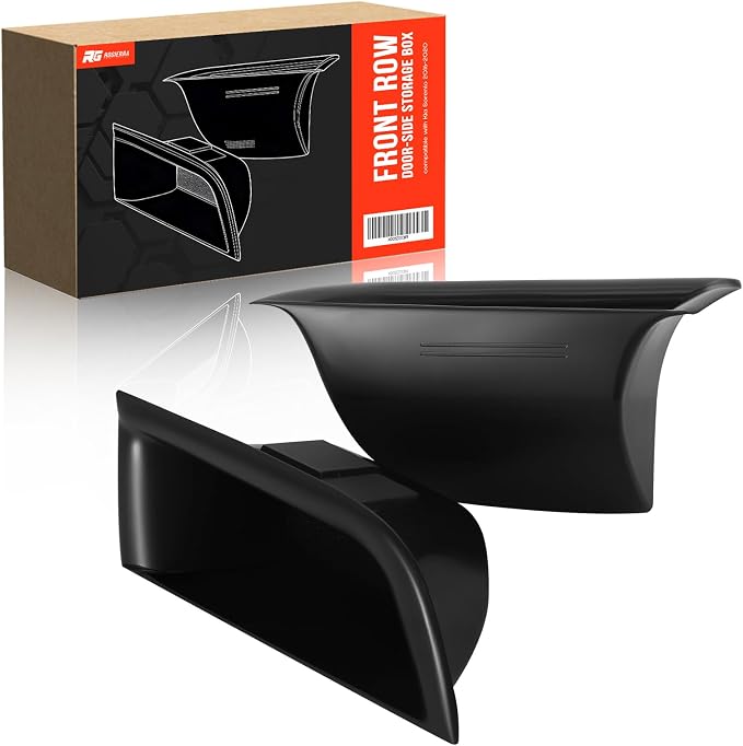 for Kia Sorento 2016-2020 Front Door Storage Box Door Side Organizer Tray Door Pocket Insert Tray Door Armrest Organizer Container Inner Door Handle Tray for Kia Sorento Accessories (2-Pack)