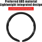 Car Steering Wheel Cover - Integrated Carbon Fiber Pattern Protective Sleeve with Hub Cap Anti-Slip Design - Fits 99% of Models Suitable for 14-16 Inch Sedans, SUVs, and Trucks Interior Accessories