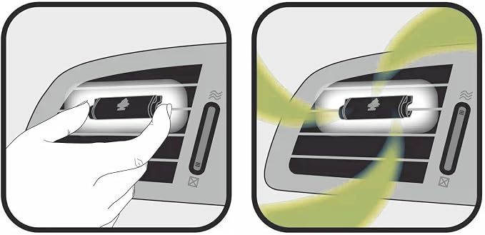 Car Air Freshener Vent Wrap Provides Long-Lasting Scent, Invisibly Fresh. Vanillaroma, 16 count, 4-Packs
