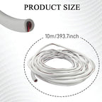 32.8Ft Car Door Edge Guards, Car Door Protector, Anti-Collision Automotive Entry Trim Molding Guard, No Glue Auto Exterior Edge Trim Protective Strip for Most Vehicles (White, 10M)