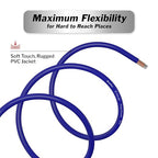 8 Gauge Wire (25ft) Copper Clad Aluminum CAA - Primary Automotive Wire, Car Amplifier Power and Ground Cable, Battery Cable, Car Audio Speaker Stereo, RV Trailer Wiring Welding Cable 8ga