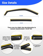 in-Channel Window Rain Guards Fit for Ford Explorer 2020 2021 2022 2023 2024 2025 2026, Extra Durable Window Deflector Rain Guards Visor Vent Visors Vent Shades Car Accessories -4 pcs