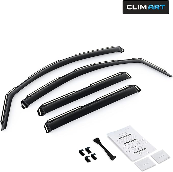 in-Channel Incredibly Durable Rain Guards for Cadillac Escalade 2015-2020, Original Window Deflectors, Vent Window Visors, Vent Deflector, 4 pcs. - 615289