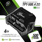 TPT-500.4 2 Ohm 400 Watt 4 Channel Car Audio Amplifier