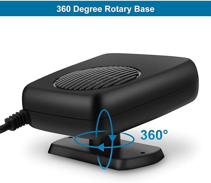 Car Heaters that Plug into Cigarette, 2 in 1 Portable Windshield Car Heater with Heating & Cooling & Air Purify Function, Electric Fan Heater Heating Windshield Defroster Demister, 12V 150W