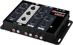 Crx4 Electronic 4 Way Crossover Rca Channels 8 Volts Rms Car Audio Processor Stereo Equalizer Great for Low/High with Bass Boost, Compact Size