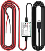 Dash Cam Hardwire Kit, Micro USB Port, DC 12V - 24V to 5V/2.5A Max Car Charger Cable kit with Fuse, Low Voltage Protection for Dash Cam Cameras