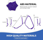 Center Console Dash Grab Handle Cover Trim Compatible with 2021-2024 Ford Bronco Purple Interior Accessories (Not for Bronco Sport)