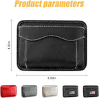 Moly Magnolia Car Seat Side Pocket Organizer, American Flag PU Leather Storage Bag, Pen Phone Holder Tray Pouch Seat Gap Filler, Interior Accessories for Auto Door Window Console (Gray)