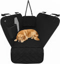 Dog Car Seat Cover for Back Seat, Waterproof Pet Protection Hammock, SUV Truck Car Backseat Protector with Safety Features, XL, Black