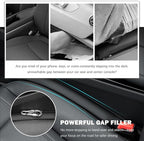 2026 New Leather Car Seat Gap Filler 2 Pack,Premium Car Seat Gap Plug Blocks Phones/Keys from Falling,Universal in Between Cars Seats Catcher for Most Cars/SUVs/Trucks