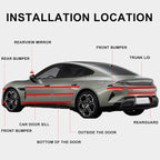 Universal Car Door Edge Guard, 2.7In x 33Ft Door Sill Protector, Automotive Anti-Collision Strip for Door Edge/Front and Rear Bumper/Door Sill Protector, Fits for Most Car, Black