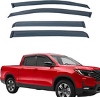 Tape On Rain Guards Window Visors Compatible with 2017-2025 Ridgeline, Side Vent Window Visors Deflectors Shade for Ridgeline 17-25,Rain Guards for Car Windows,Truck Accessories-4pcs