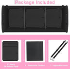 Trunk Organizer for Car, 95L Large Capacity Trunk Storage with Non-Slip Bottom Strips, Cargo Organizer for Suv, Truck, Sedan, Waterproof Portable Car Organizers for Women Men(Pink)