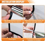 Car Door Edge Guards 32.8ft, Universal U-Shaped PVC Trim Strip Chrome Tape Self-Adhesive, Scratch Resistant Automotive Door Edge Molding Protection for Cars Truck SUV Weatherproof(Silver-10M)