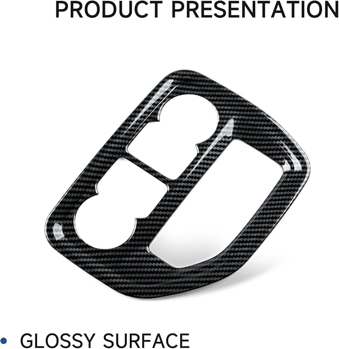Car Dashboard Side Air Vent AC Outlet Trim ABS Carbon Fiber Interior Decal Cover for 2019-2025 Chevy Silverado/GMC Sierra 1500 | for 2020-2025 Silverado/Sierra 2500 3500 HD Accessories (Style B)