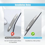 4PCS Car Door Edge Guards, Auto Side Door Protector Car Door Self Adhesive Anti-Collision Trim Strip, Universal Car Body Anti-Scratch Bumper Guard for Car SUV Truck (Silver)