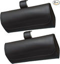 Glasses Holder for Car Sun Visor, 2 Pack Vehicle Sunglasses Holders Case with Hidden Magnetic Closure, Universal Fit Leather Auto Eyeglasses Organizer Box Eyeglass Hanger Clip Car Accessories