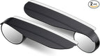 2PCS Car Rearview Blind Spot Mirror, ABS Side Mirror Rain Guard with 360 Degrees Blind Spot Mirror, 2-in-1 Carbon Fiber Rain Eyebrow, Universal for Most Cars (Black)