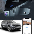 4K Dash Cam Suitable for Volkswagen Atlas 2018-2026 (Model B, Wide Body Design) & Cross Sport 2020-2026, OEM Look, UHD 2160P Video, WiFi & APP, Loop Recording, Parking Sensor, Plug&Play, 64GB