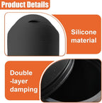Car Trash Can with Flip Lid, Mini Portable Silicone Auto Cup Holder Garbage Bin, Leakproof Vehicle Trash Storage, Universal Car Accessories for SUV Truck Van Home Office(Black)