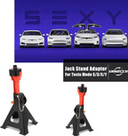 Car Jack Stand Adapters for Tesla Model 3 model3 Model Y modely Model S and Model X, Axle Jack Stand Adapter Pucks, Rubber Jack Pad Pucks Lifting Plugs - fits 3 Tons Jackstand, Set of 2
