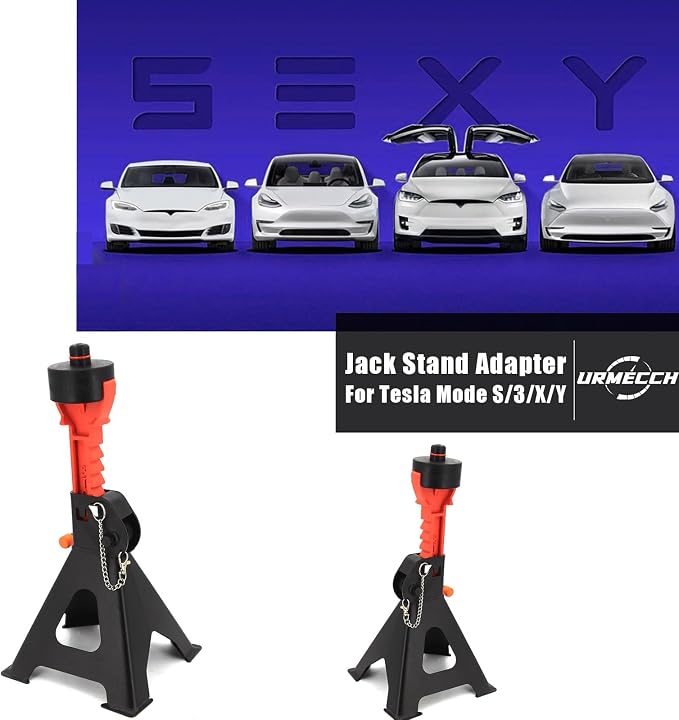 Car Jack Stand Adapters for Tesla Model 3 model3 Model Y modely Model S and Model X, Axle Jack Stand Adapter Pucks, Rubber Jack Pad Pucks Lifting Plugs - fits 3 Tons Jackstand, Set of 2