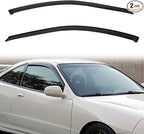 Rain Guards Compatible with 1994-2001 Integra 2-Door Coupe/Hatchback DC2 Side Window Visor Wind Deflector Vent Visors Car Accessories Tape-On 2pcs