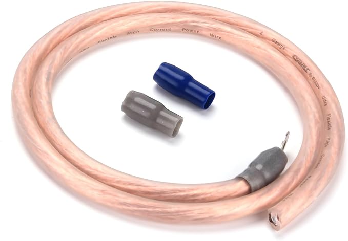 ORION Cobalt COKIT4 4-Gauge CCA Amp Wiring Kit, 100% American Wire Gauge (AWG) Standard, High Current Amplifier Install Kit with Fuse Holder, RCA Cable & Speaker Wire for Car Audio Systems