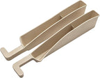 2PCS New Car Seat Gap Stopper with 2 Storage Areas，Car Seat Gap Storage Organizer for Phone Keys Wallet，Universal Car Seat Gap Filler Interior Accessories (Beige)