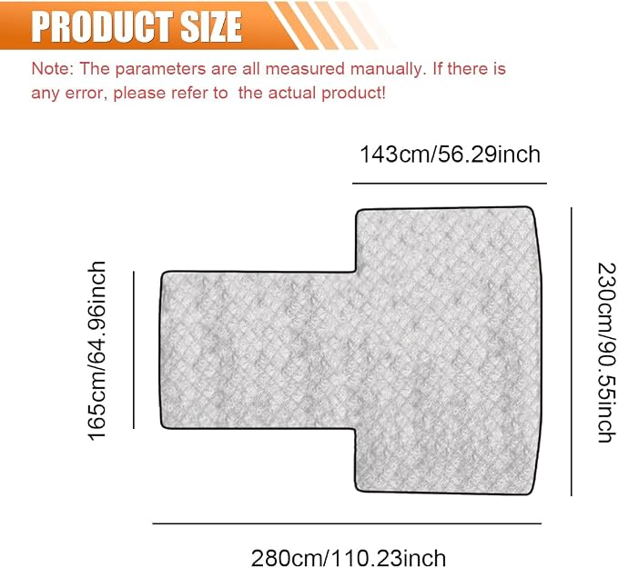 Car Windshield Snow Cover, Waterproof Auto Front Window Ice Protector with Side Mirror Covers, Universal Windproof Windshield Sunshade Dust Cover for Sedan, SUV, Truck (White)