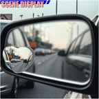 2PCS Heart Shaped Car Blind Spot Mirrors, HD Glass Wide Angle Side Mirrors for Enhanced Safety, Adjustable Frameless Rear View Mirror, Universal Car Exterior Accessories(Heart)