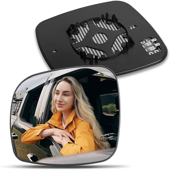 Driver Side Mirror Compatible with 2008-2020 Dodge Grand Caravan, 2008-2016 Chrysler Town Country, 2012-2015 RAM CV, 2009-2014 VW Routan, Left Side Mirrors, Heated, 68026177AB, CH1324107