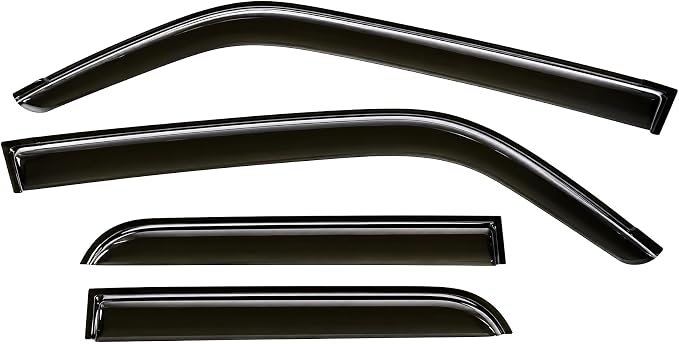 2010-2024 Tape-On Rain Guards for Toyota 4Runner Side Window Visor Deflectors Extra Thick Vent Shade Protector