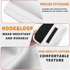 Car Visor Organizer – Sun Visor Storage Pouch Holder for Vehicle Truck SUV, PU Leather Auto Interior Accessories for Registration Document, Gas Card & Sunglasses, Universal Fit (White) | Keeps Registration, Cards & Sunglasses Neatly Within Reach