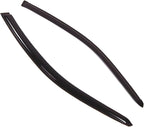 WD2-220 Dark Smoke 2 Pcs Set Window Visor (Outside Mount) Deflector Rain Guard Compatible with 2001-2005 Honda Civic Coupe